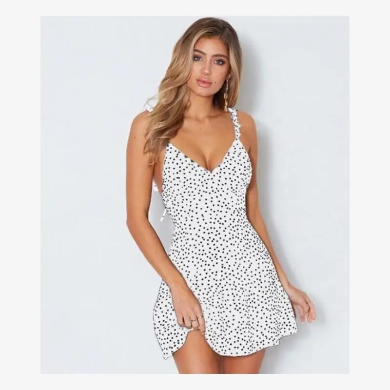 صيف جديد مثير بقعة طباعة V-Ne حزام الدكتور ort تنورة المرأة S5XL الشارع Sle فضفاض الخصر مزيج القطن ميدي الدكتور