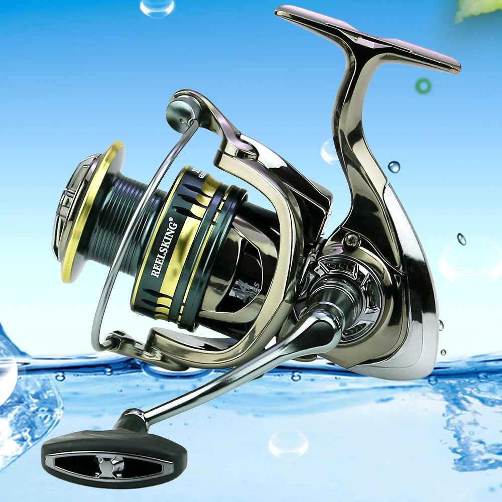 Fishing Reel 1000 2000 3000 4000 5000 6000 7000 Long Cast Reel Metal Spool Saltwater Spinning Reel Coil Sea Fishing Surf Casting