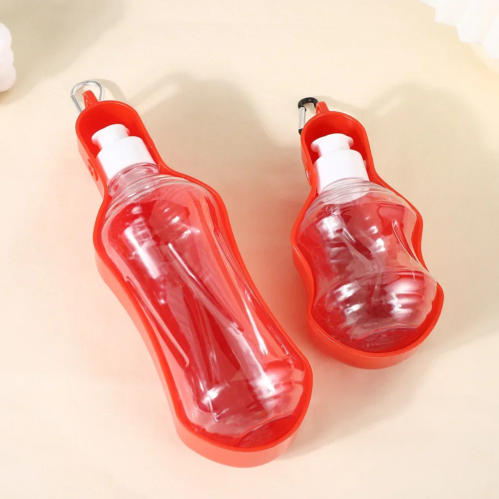 250/500ML Dog Water Bottle Folding Drinker Plastic Portable Water Bottle Pets Outdoor Travel Drinking Water Feeder Bowl for Dogs image 6