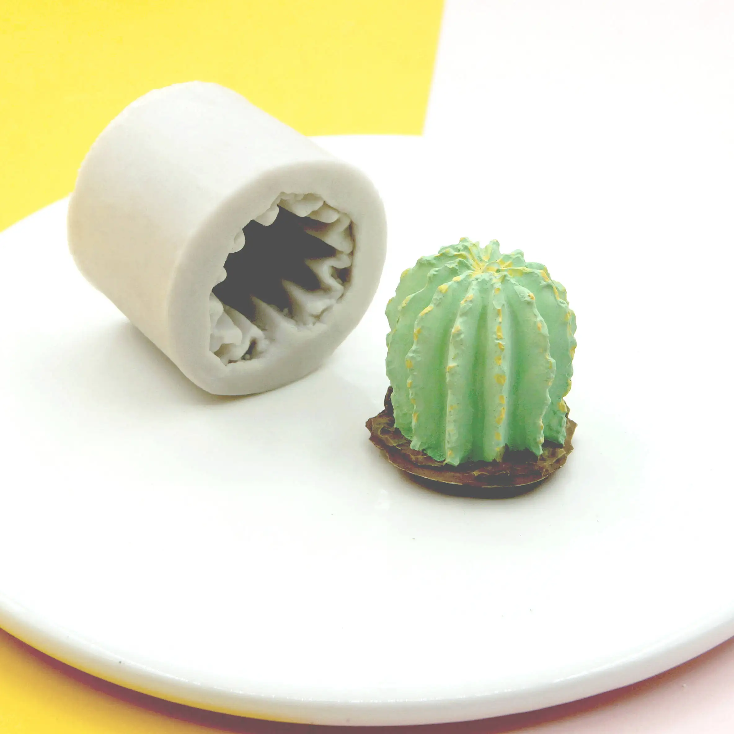 Stampo in Silicone a forma di pianta di Cactus stampo per candele profumato fai-da-te decorazione per torte stampo per sapone Kit per fare candele