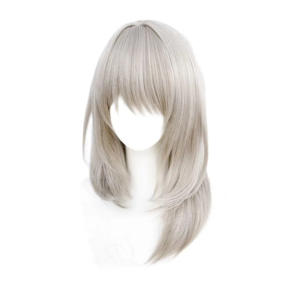 Anime GIRLS BAND CRY Kawaragi Momoka Cosplay Wig champagne gray long hair anime cosplay Wig Game cosplay wig