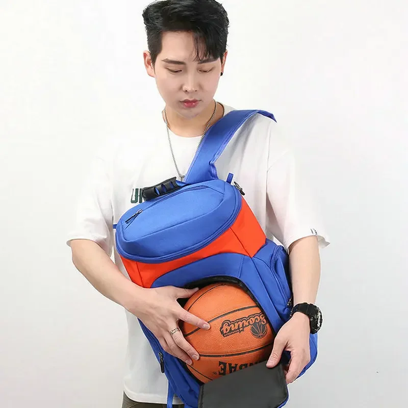 Basketball Bag Backpack Club Sports Training Football Bag Large Capacity Oxford Cloth Basketball Bag