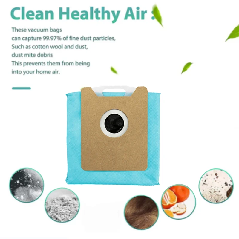 ABUD-12 Buah Kantong Debu untuk Eufy G40 +/G40 Aksesori Penyedot Debu Robot Hibrida Kantong Debu Sampah Rumah Tangga