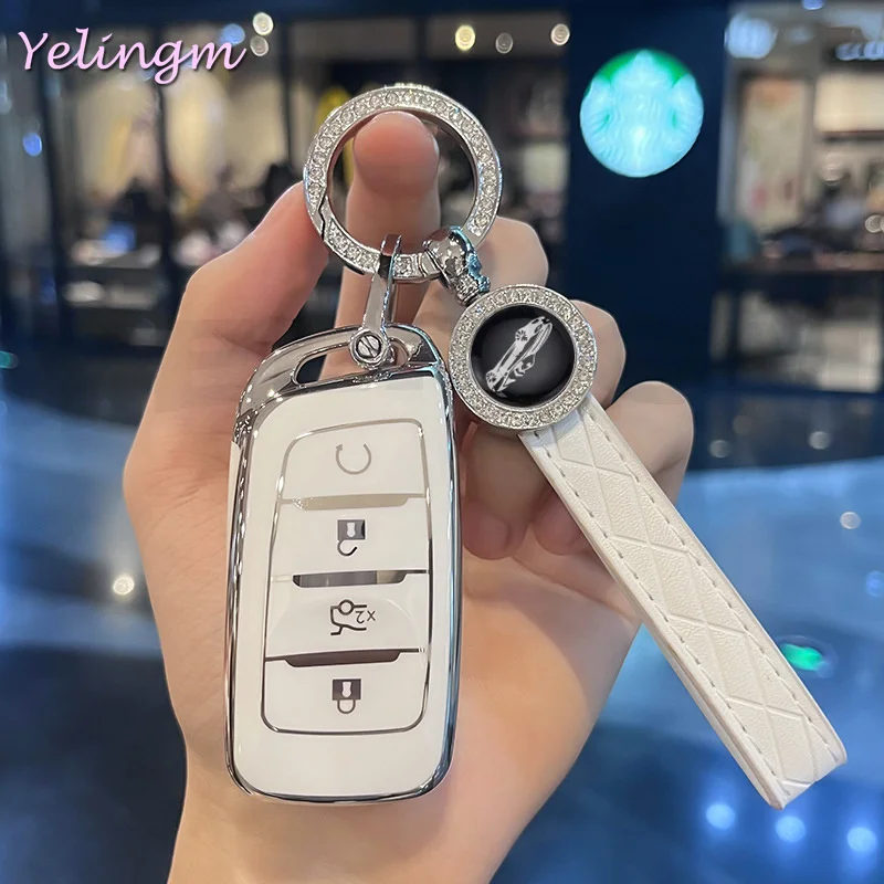 4 Buttons Key FOB Holder Cover Case for Changan Hunter F70 CS35 CS75 PLUS CS85 COUPE CS95 Remote Protector Skin Accessories