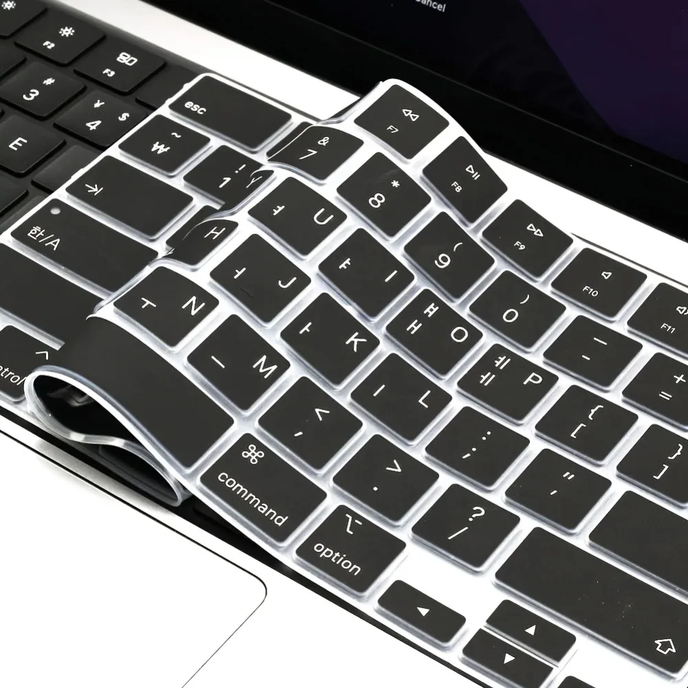 Korean Layout Keyboard Cover Skin Office 2026 Macbook Air 15.3in Waterproof Dustproof Keyboard Case M4 M3 M2 Laptop Accessories