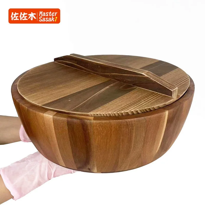 Non-Stick Dough Mixing Basin round Shape Chinese Style Bone China Facial Mask Salad Bowl Home Use Large Wood Basin