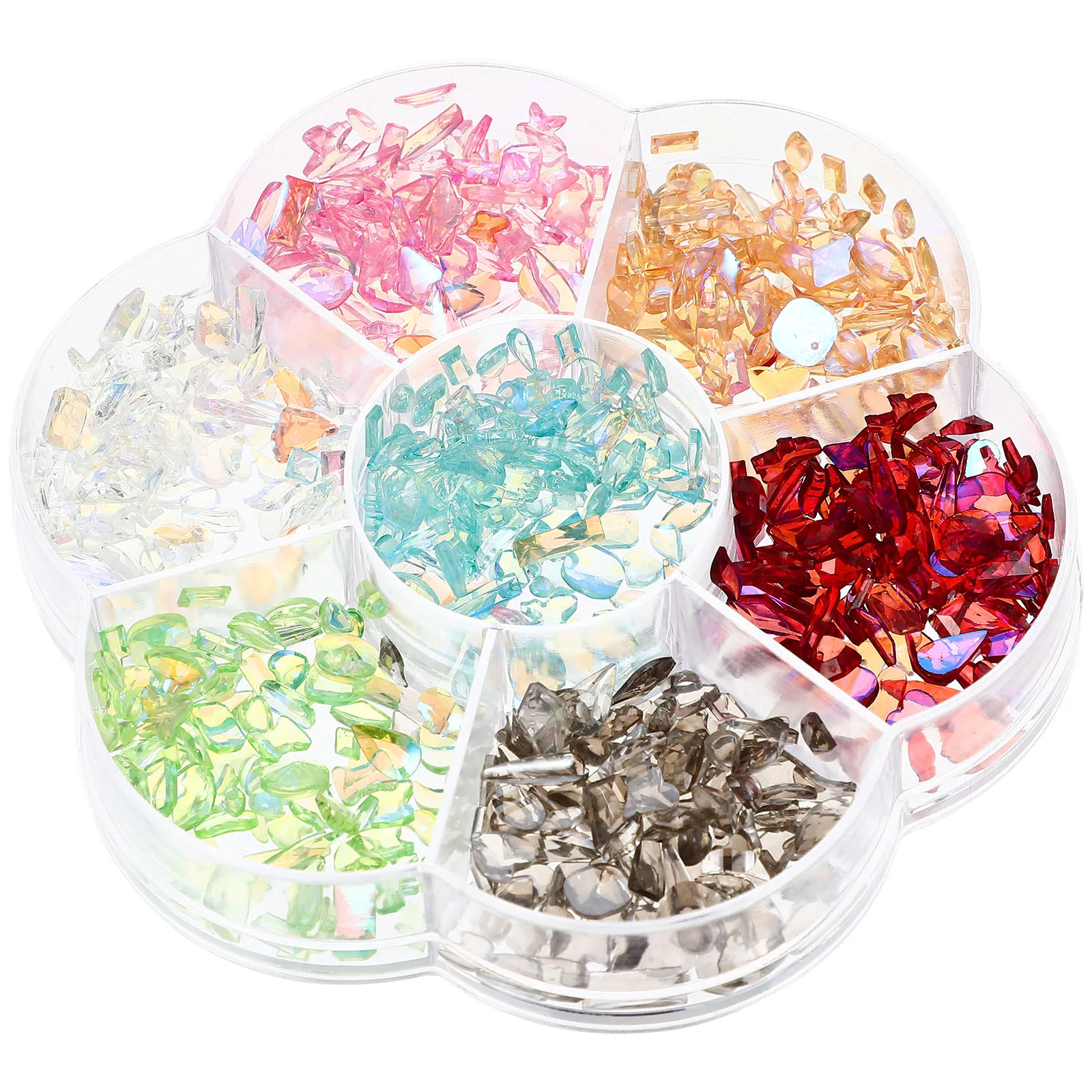 

Nail Beauty Rhinestone Rhinestones for Nails Gemstones Resin Flower DIY Manicure Ornament Flat Back Crystals