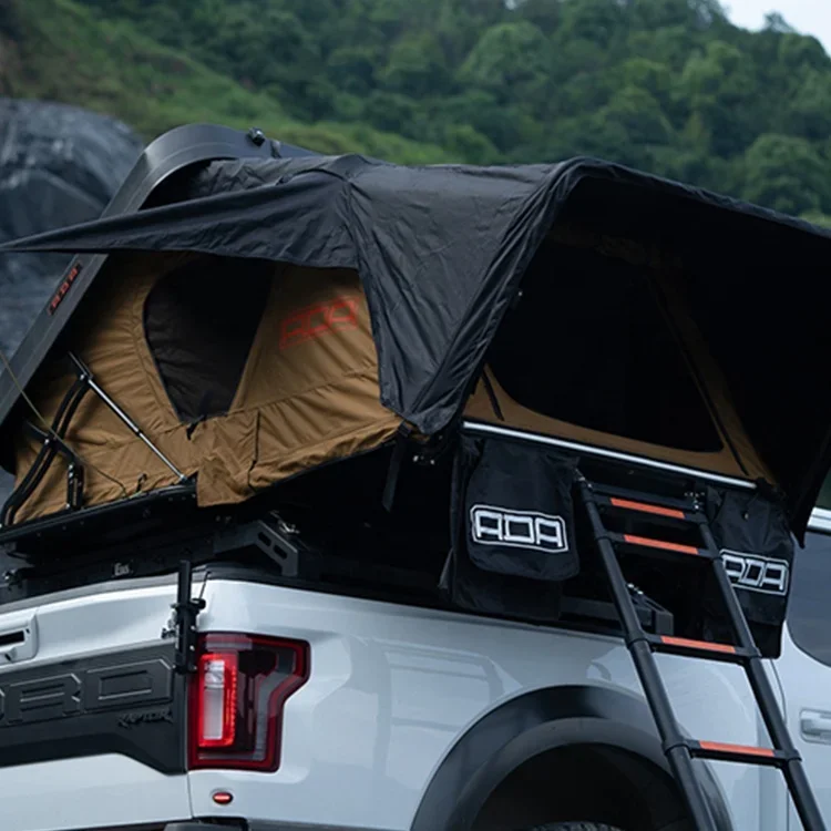 4WD Offroad Car Camping Roof Top Tent from roof tent factory  to shipment  Large size   top