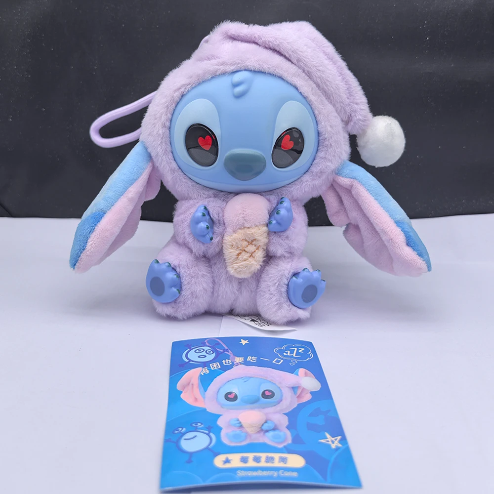 

Новинка 2025 года, серия Stitch Eat Something Before Sleep, плюшевая слепая коробка, виниловые игрушки, милая кукла, загадочная коробка, сумка, подвесное украшение, подарок *