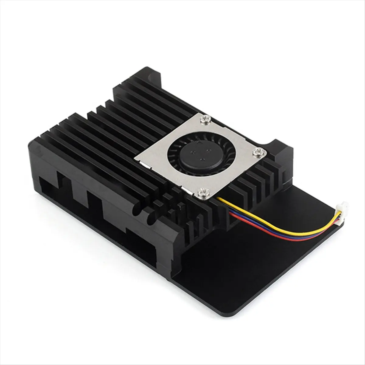 DT75BG For Raspberry Pi 5 Case Shell with Cooling Fan Metal Armor Shell Enclosure for Pi 5