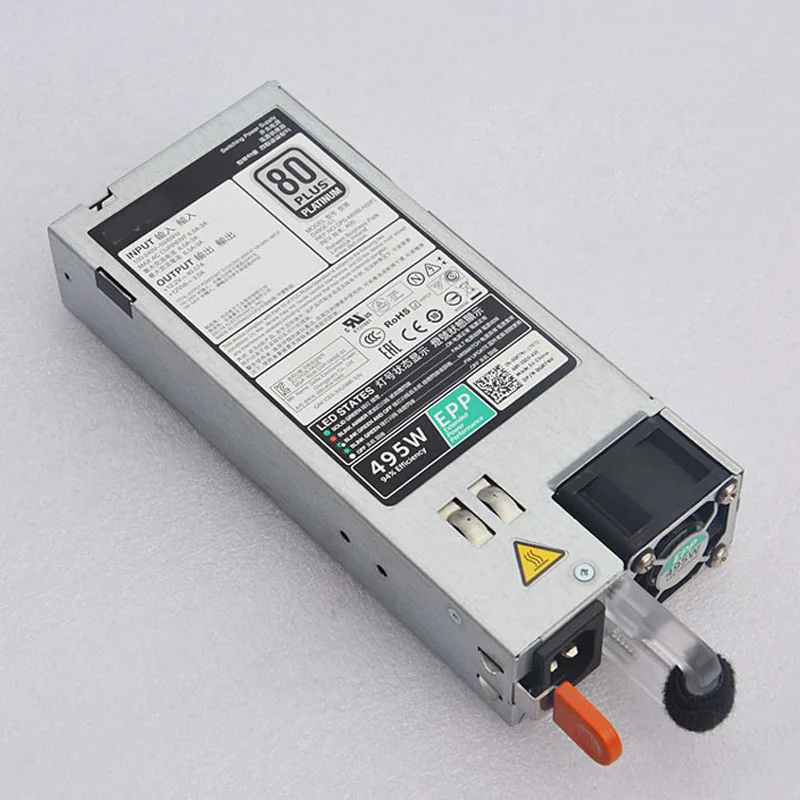 

Original For PowerEdge R530 R630 R730 R730XD T430 T630 R740 EPP Power Supply 495W D495E-S1 E495E-S1 DPS-495BB A