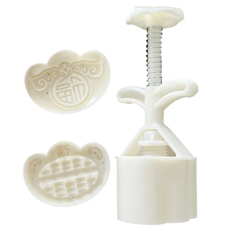 Hand Press Mooncakes Mold Traditional Bean Pastes Cake Bakewares Household Pastries Baking Tool for Dessert Enthusiasts Dropship