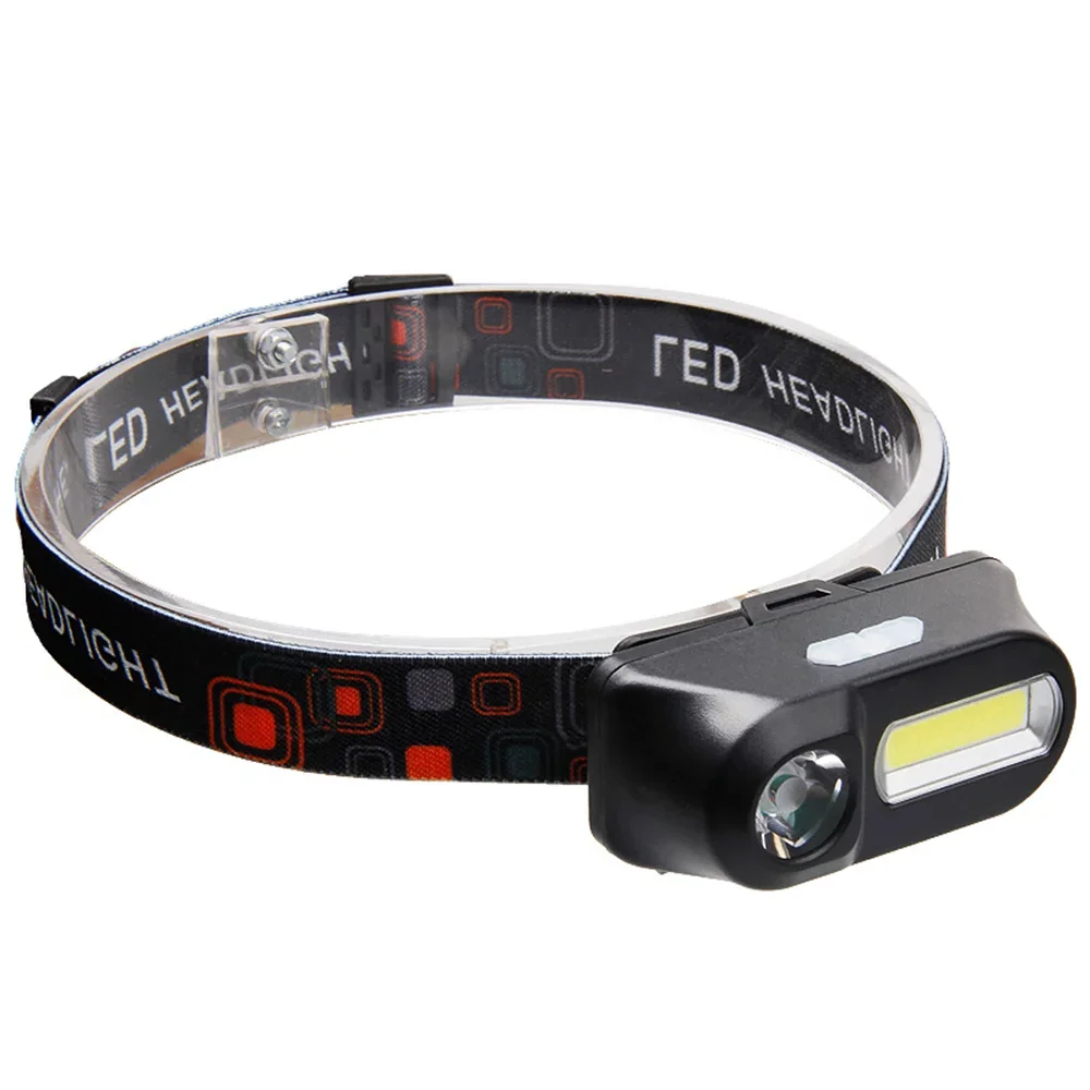 

COB multi-functional fishing strong phototube headlamp with night running riding emergency outdoor charging sensor headlamp