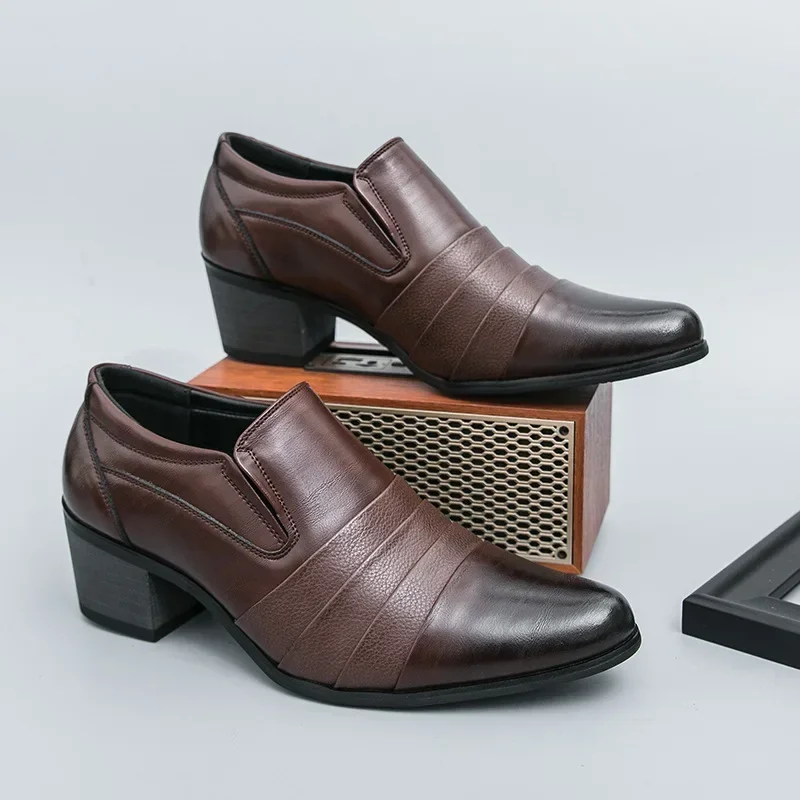 

High Quality Business Office Men's Shoes Classic Luxury Fashion Wedding Shoes Men Dress Shoe Men Leather Shoes Zapatillas Hombre