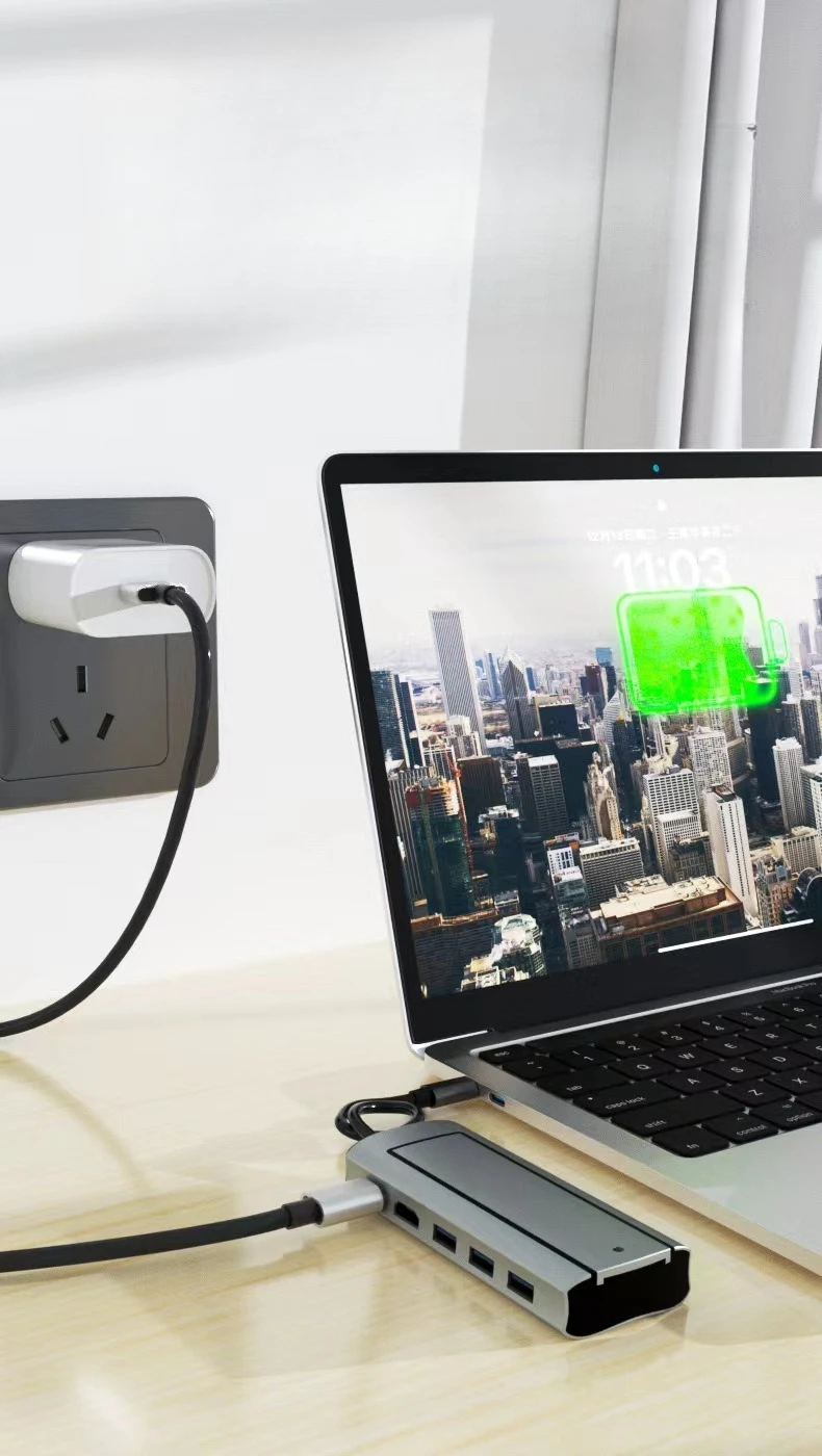 Type-c docking station sataM.2 nvme hard disk enclosure docking station usb3.0hub converter