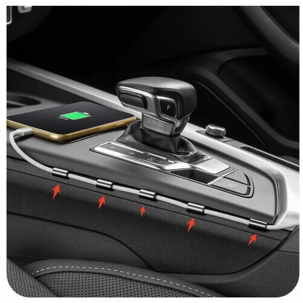 Auto Cord Management Car Cable Clips For Car Travel No Glue Installation Plastic Construction Environmentally Friendly