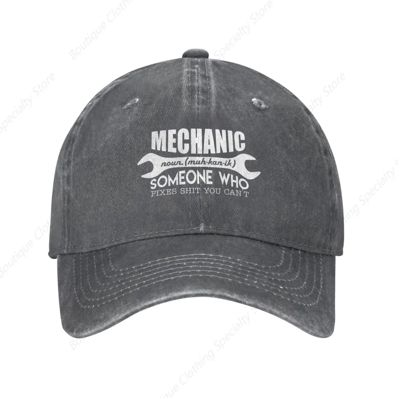 

Mechanic Definition Hat Casquette Denim Baseball Cap Unisex Men's Hat Women's Hat Deep Heather