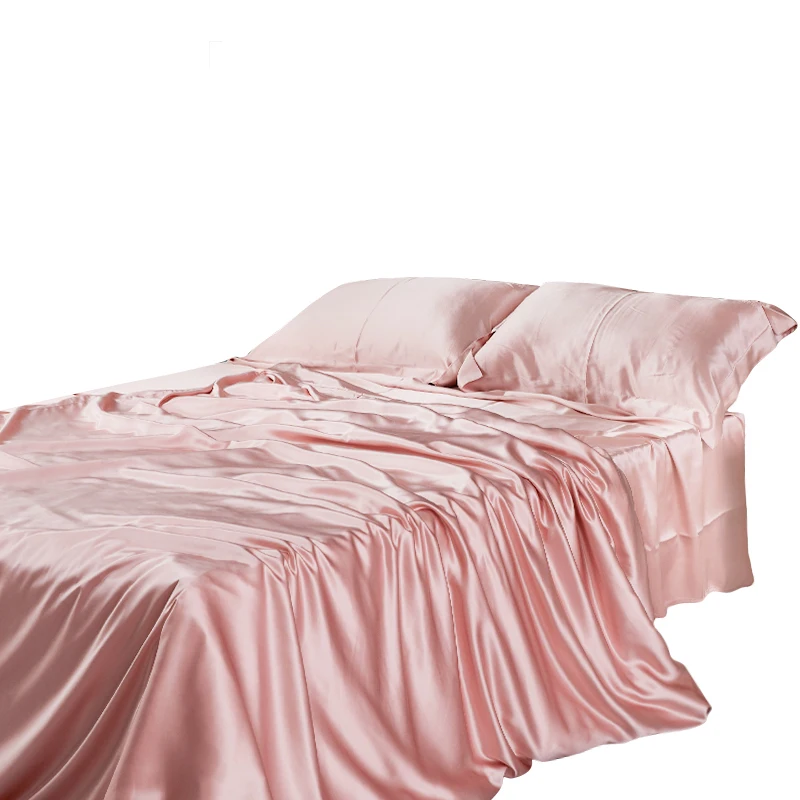 

factory direct sale high quality 100% mulberry SILK bed sheet set 16mm 19mm 22mm 25mm bedding sets