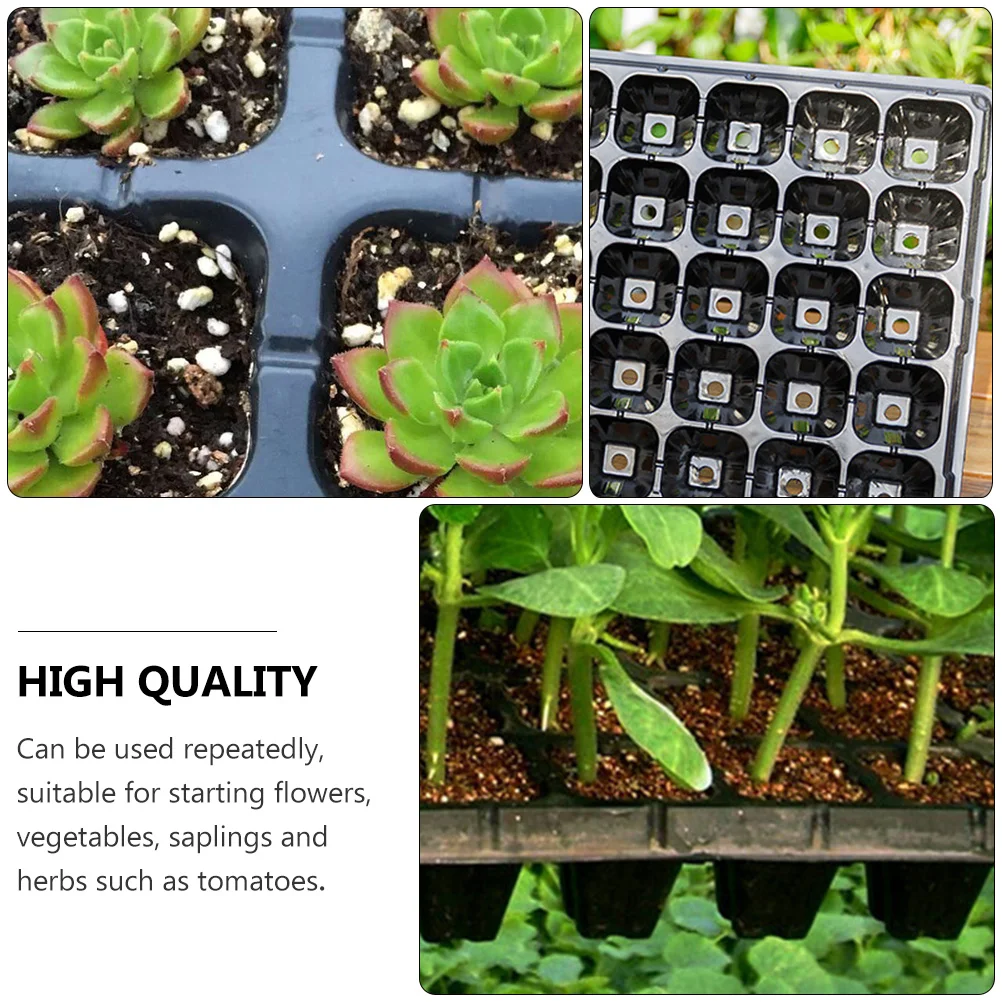 

10 Pcs Hole Seedling Tray Material Germination Starter Garden Planter Outdoor Plants Easy Starter Transplant