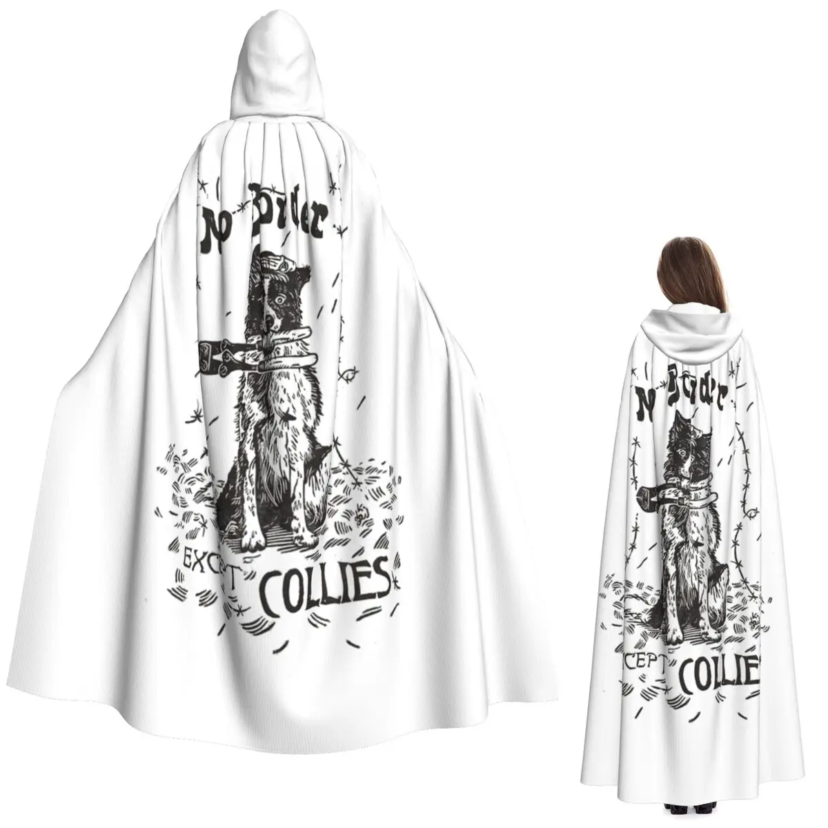 

Длинный плащ с капюшоном без границы, средневековый костюм ведьмы, накидка для косплея на Хэллоуин, вечеринка для взрослых, унисекс