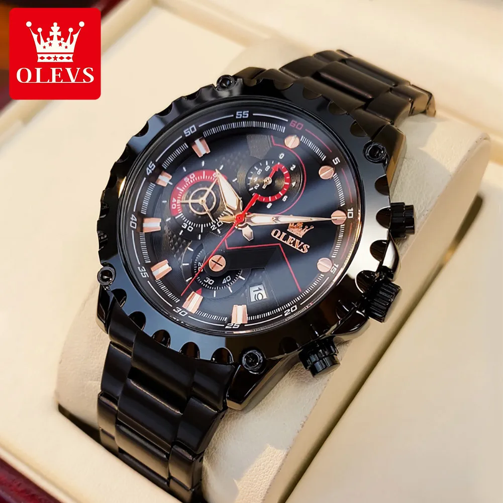 

OLEVS Men's Watch Top Luxury Brand Date Waterproof Multi functional Timing Watch Fashion Sports Business Quartz Men's Watch