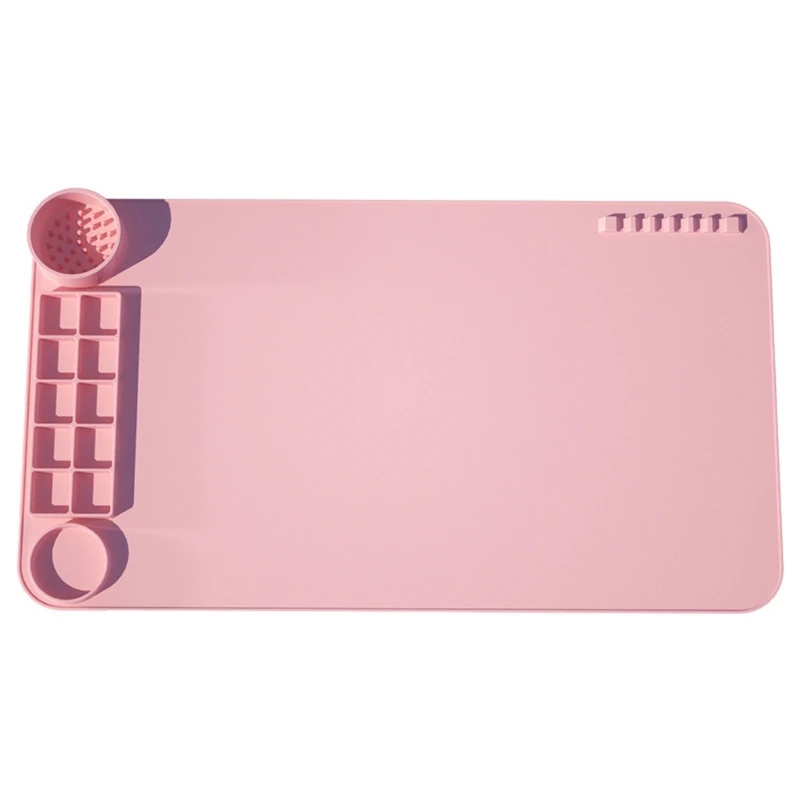 CORA Portable Rollable Silicone Drawing Palette Painting Mat for Children Art Easy Clean Nonslip Bottom Quality Surfaces