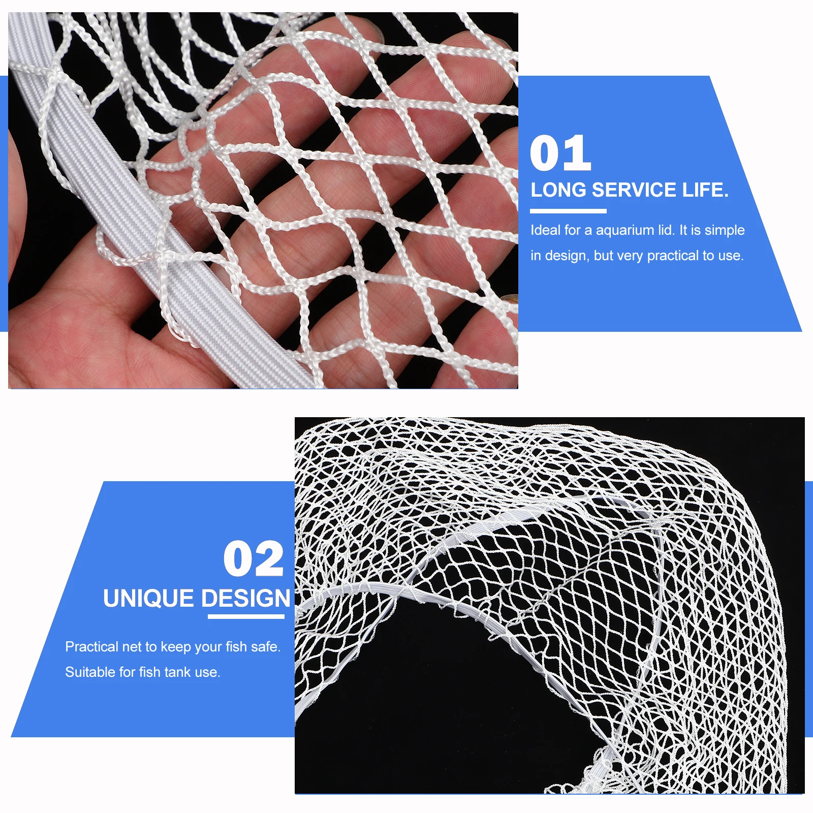 

Fish Tank Net Durable Protective Rope EscapeProof Aquarium Lid Pet Supplies WearResistant Decorative Tank Cover