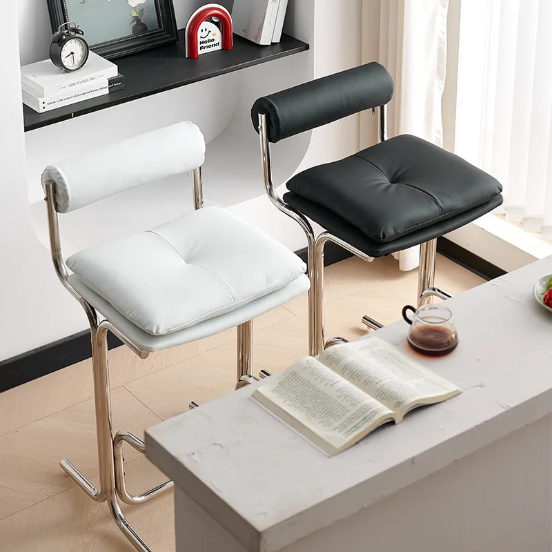 Island Bar Stool Bauhaus Counter Stool Mid-Century Modern Designer Chair Creative High-End Reception Chair Luxury Kitchen Seat