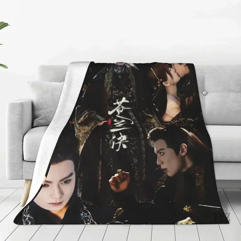 Love Between Fairy And Devil Blankets Sofa Cover Flannel Cang Lan Jue Dong Fang Qing Cang Throw Blanket for Bed Car Bedspreads