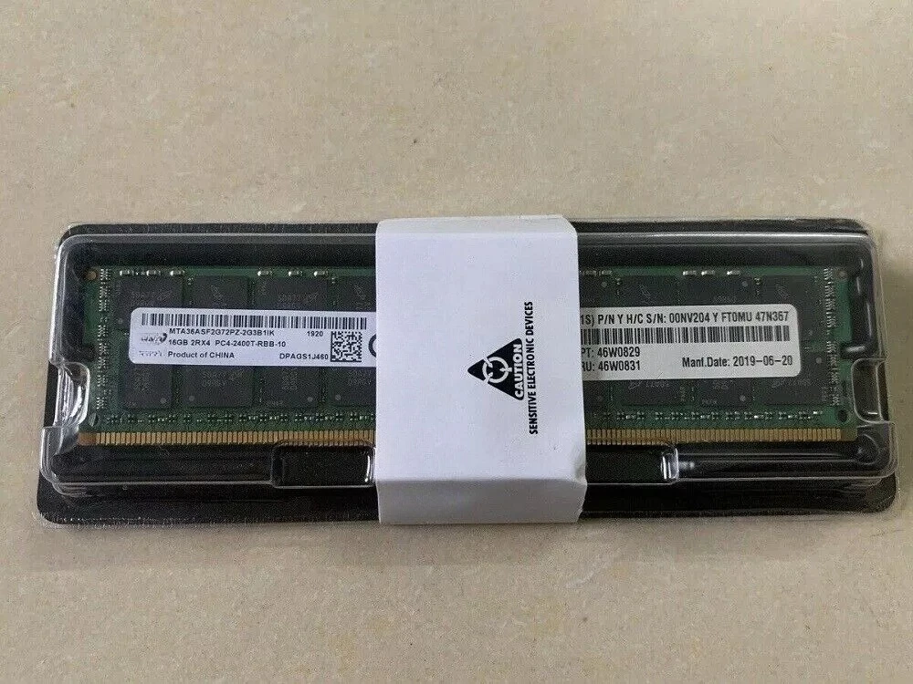 NEW 46W0829 46W0831 2RX4 16GB DDR4 PC4-2400T System x Server Memory