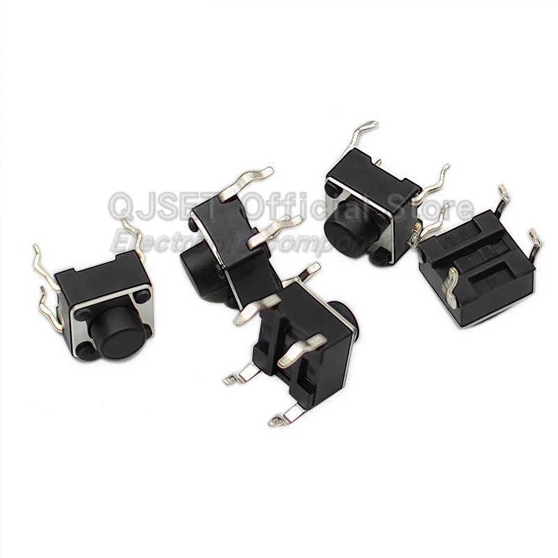 20 PZ 6x6x5mm DIP 4-Pin G89 Touch Tap Pulsante Micro Interruttore Auto-ripristinante 6*6*5mm/4.3/6/7/8/9/10/11/12/13/14/15mm Rubinetto Interruttore Set