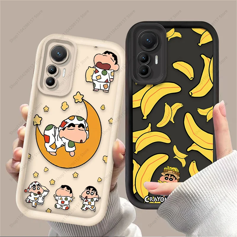 Lovely C-Crayon S-Shin-chan Case For Xiaomi Poco X6 X7 F5 F6 X5 X3 NFC F3 M6 Pro 4G Mi 13 12 11 Lite 5G 14 13T 12T 11T 14T Pro