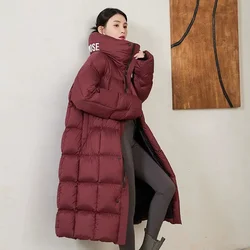 Winter New Women's Down Jacket Commuting Warm Standing Collar Goose Down Parkas