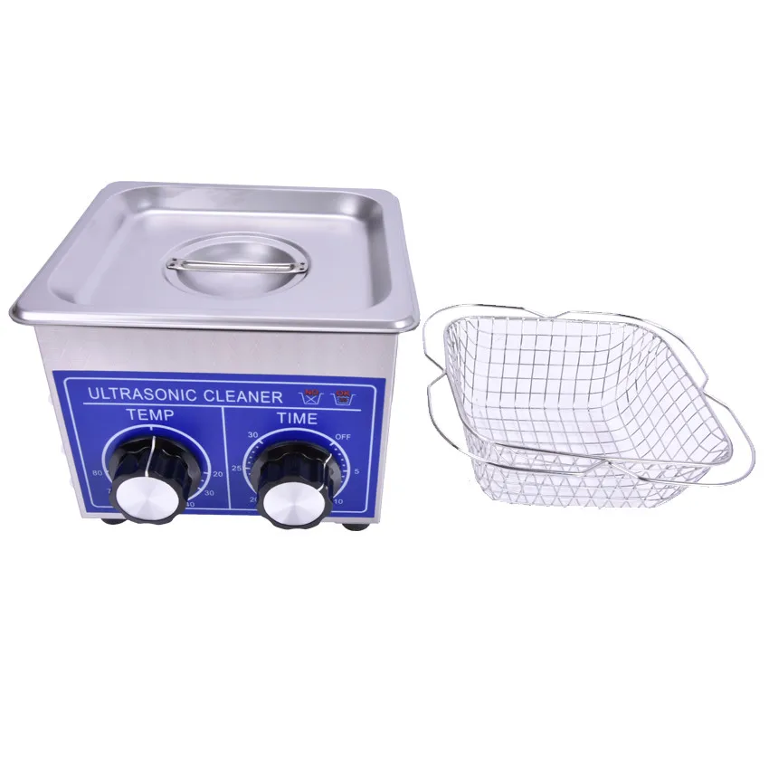 1.3L صغيرة بالموجات فوق الصوتية الأنظف سخان ومؤقت 60 واط 40 كيلو هرتز للنظارات المنزلية مجوهرات بالموجات فوق الصوتية الأنظف مع سلة