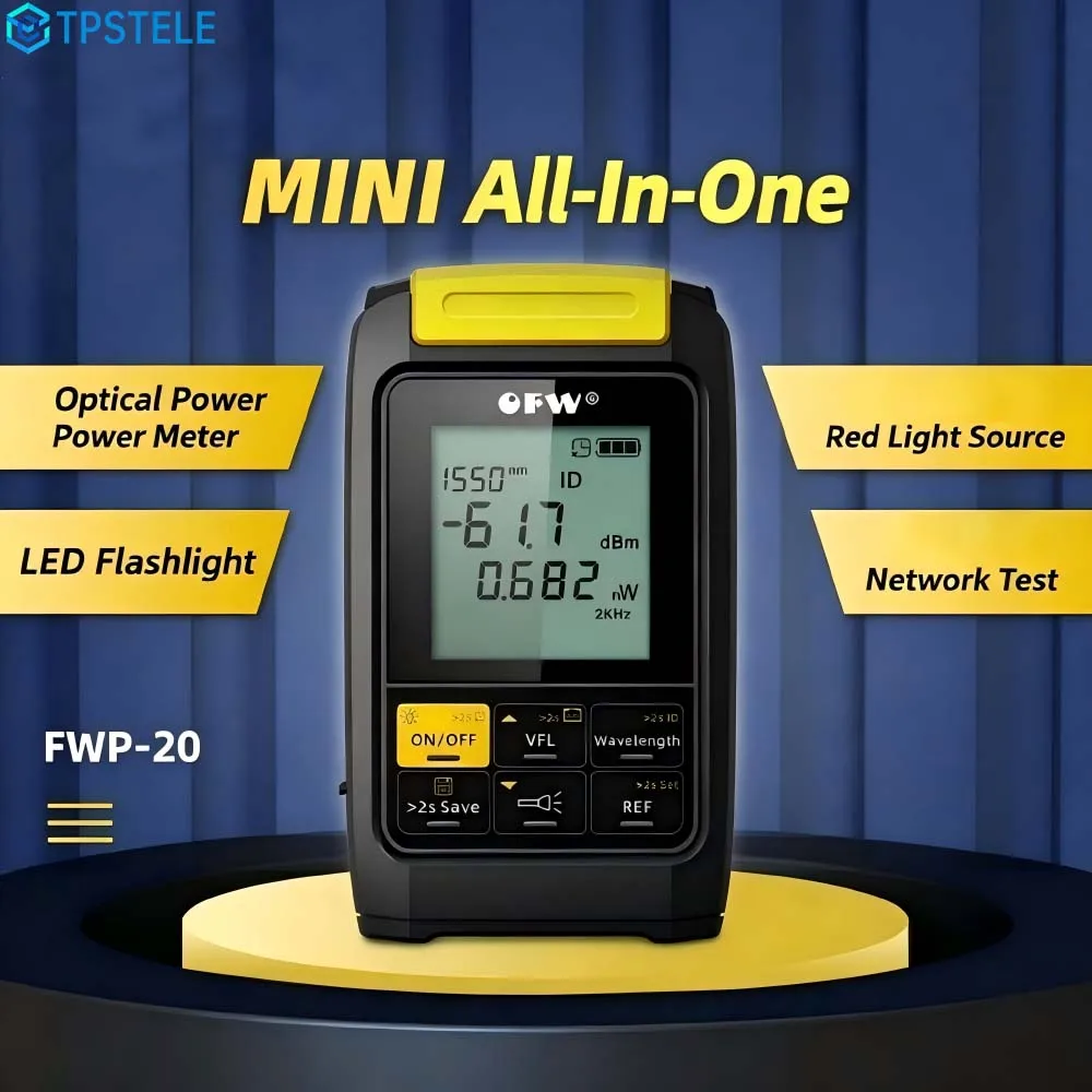 最新の4-in-1光パワーメーター（led懐中電灯、赤色光源、ネットワークテスト機能付き）
