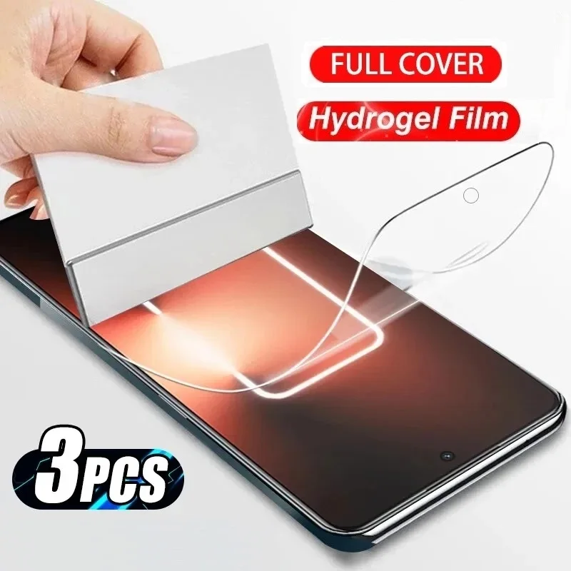 Película de hidrogel para ZTE XiaoXian 50 Voyage 70 Voyage 40 Blade A53 Pro Blade V50 Design Blade A72s Protector de pantalla, 3 uds.