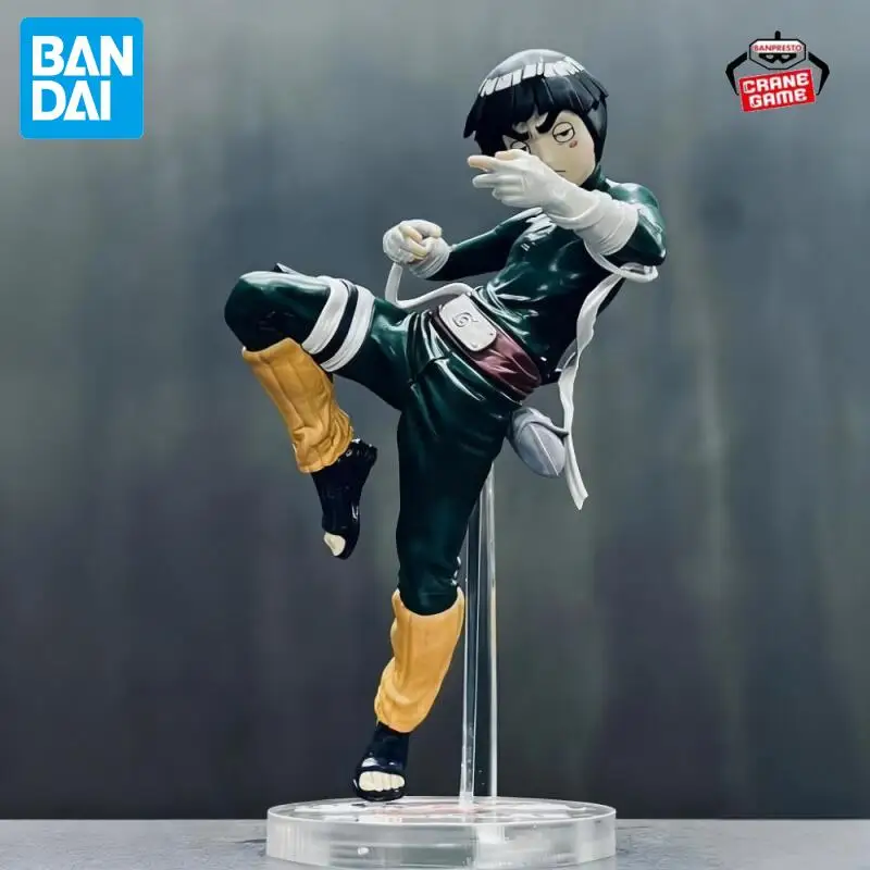 

В наличии Bandai оригинальные Наруто Рок Ли аниме фигурки экшн-модель мультяшная кукла настольные игрушки ПВХ Декор украшения праздничные подарки