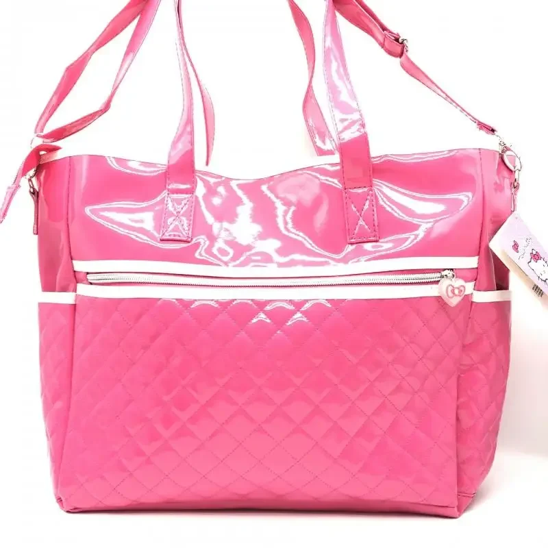 حقيبة سفر من البولي يوريثان Hellokittys ذات سعة كبيرة حقيبة كتف للسفر حقيبة ظهر عصرية للترفيه العامة حقائب كرتونية كاواي للمرأة #6