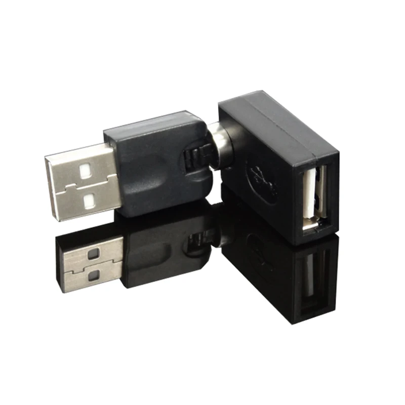 1PCS Flexible Swivel Twist Angle 360 Degree Rotating USB 2.0 Adapter Converter GK99