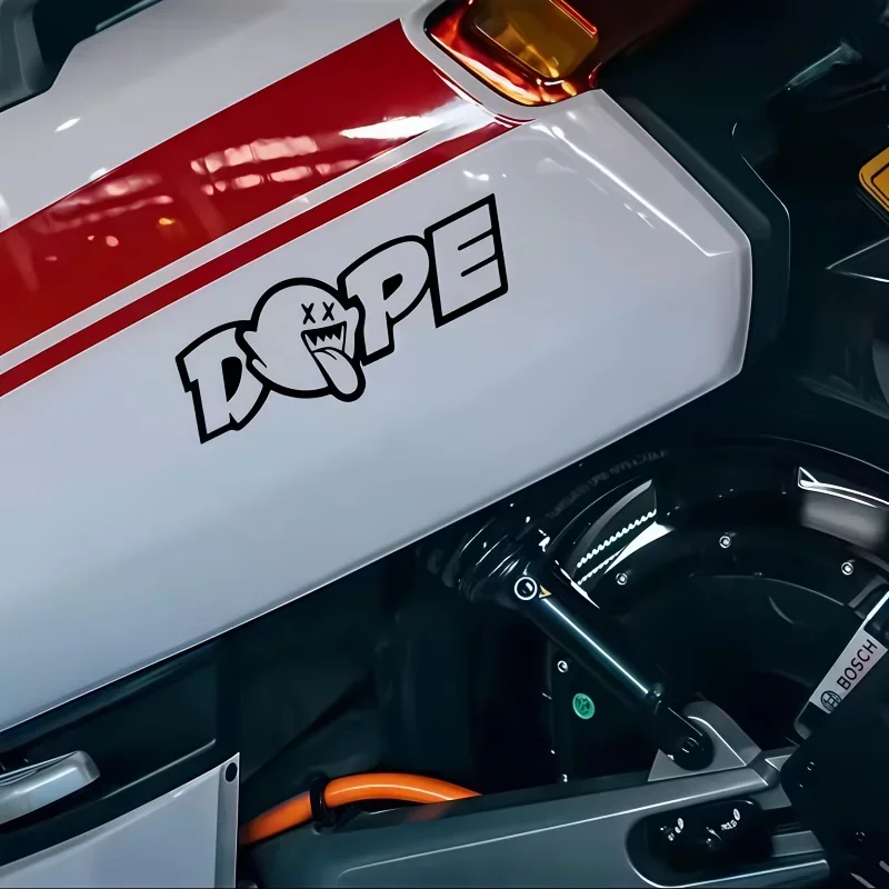 สติกเกอร์ติดรถยนต์/มอเตอร์ไซค์ลายการ์ตูนแนวเท่ห์ 1 ชิ้น สำหรับตกแต่งภายนอกรถยนต์/มอเตอร์ไซค์ สร้างลุคเท่ห์ๆ ด้วยสติกเกอร์ส่วนตัว