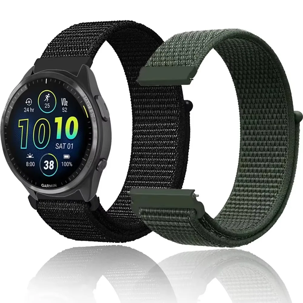 Para Garmin Active 5 Forerunner 55 265 165 255 correa de reloj deportivo para Gramin Vivomove Trend/Vivoactive 5 20mm 22mm correa de nailon