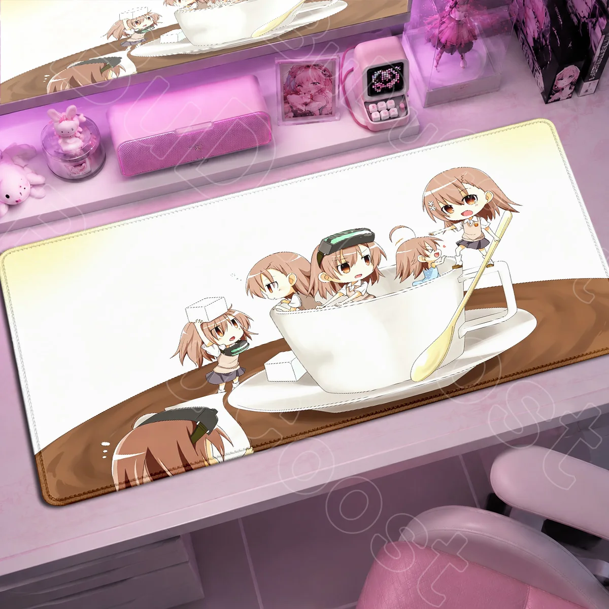 A Certain Scientific Railgun Kawaii Girl Misaka Mikoto Anime Mousepad Large Notebook Keyboard Carpet XXL HD Printing Desktop Mat