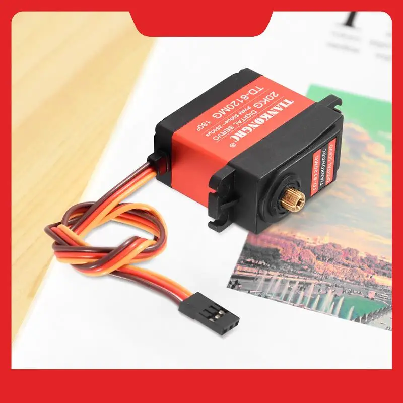 TIANKONGRC Td-8120Mg เกียร์โลหะกันน้ํา Digital Servo 20Kg แรงบิดสูง 180 มุมสําหรับ Rc รีโมทคอนโทรลรถรุ่นรถ