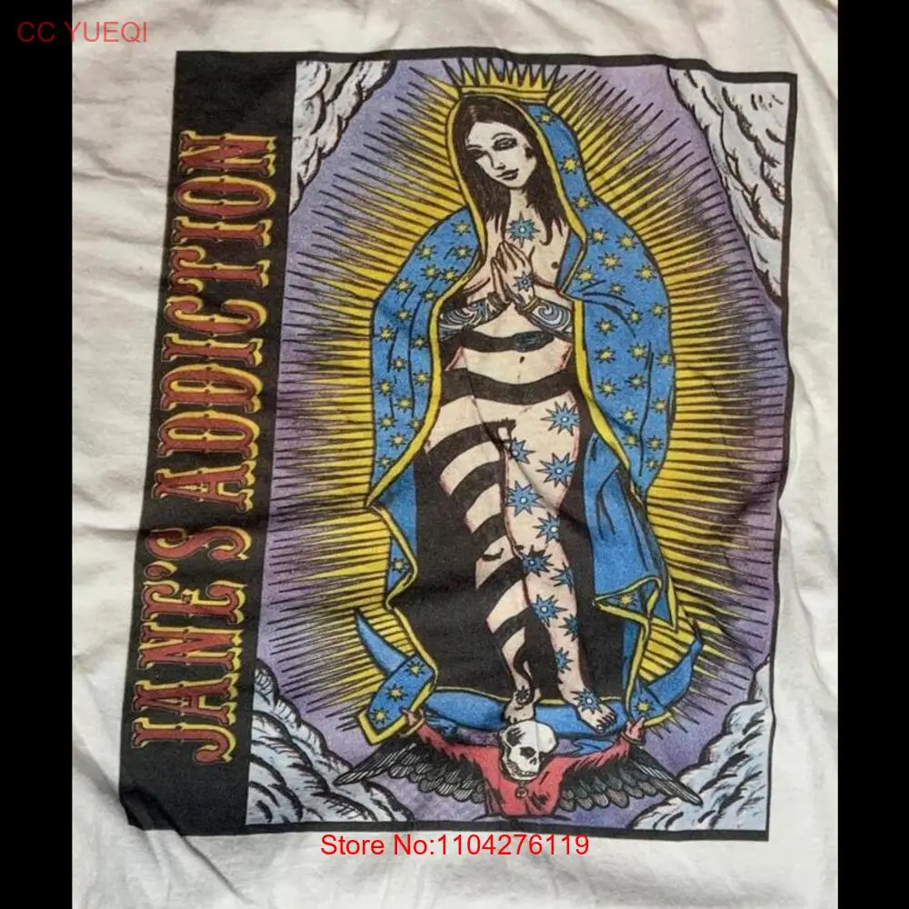 Janes Addiction Large White T Shirt long or short sleeves