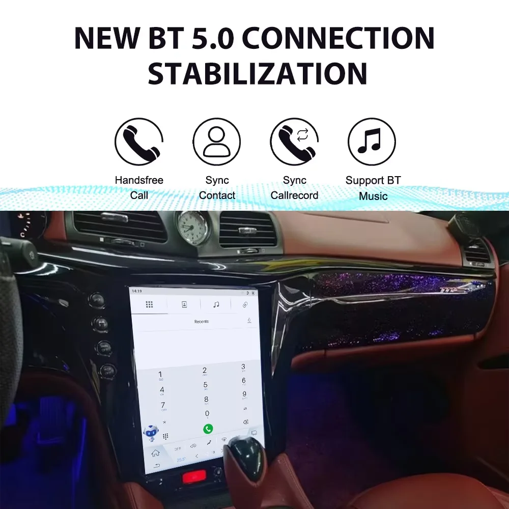 12.1" Car Radio For Maserati GT 2005-2015 Multimedia Video Player GPS Navigation Carplay Unit Android AI WIFI 4G Screen BT DSP