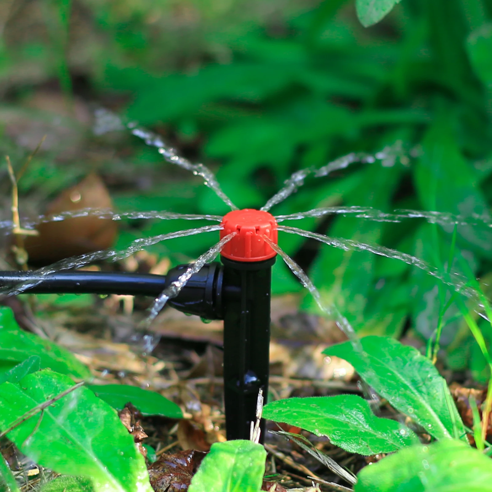 5/20/50/100Pcs 8 Hole Spiked Dripper Flow Adjustable Stream Sprinkler Garden Greenhouse Automatic Watering Irrigation Emitter