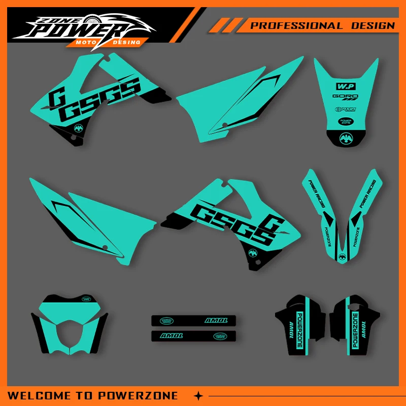 

POWERZONE для GASGAS для EC Motocross Team, графический фон, наклейки, наборы наклеек для GASGAS 2010 2011, EC MC по индивидуальному заказу 03