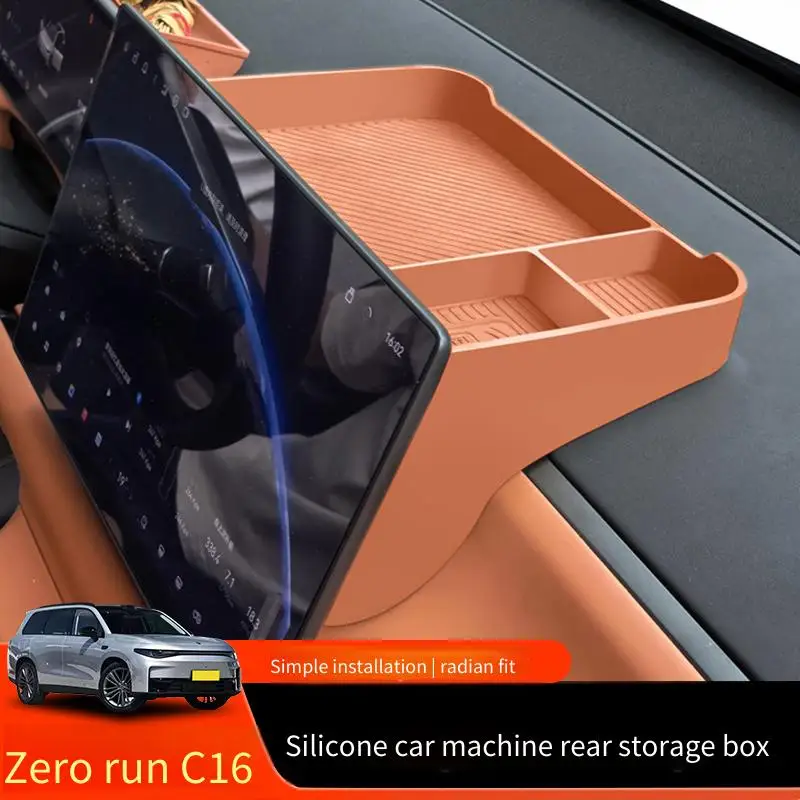 

Suitable for the storage box behind the screen of the 2026 Zero Run C16 car infotainment system, central console storage box