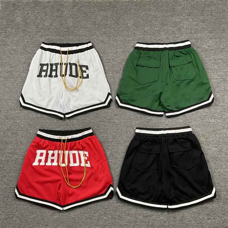 

2026 Summer RHUDE Casual Shorts High Quality Print Mesh Quick Dry Breathable Shorts