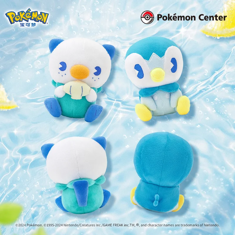 Pokemon Plush Toy Refreshing Soda Refresh New Series Politoed Piplup Kawaii Action Figures Plush Toys Room Decoration Kids Gift